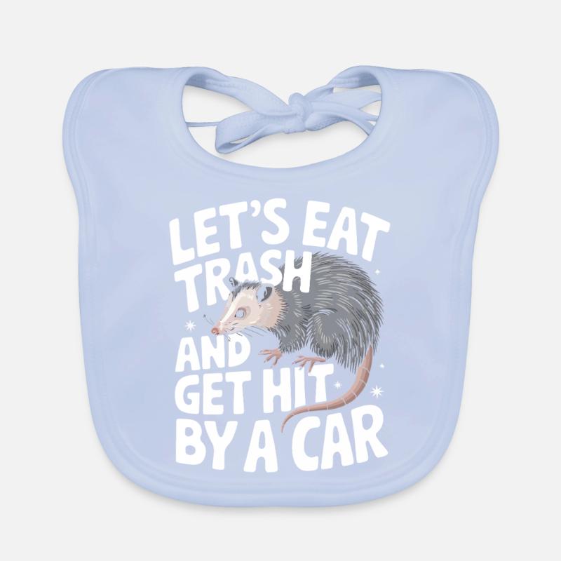 Opossum Possum Tier Baby Bio-Lätzchen