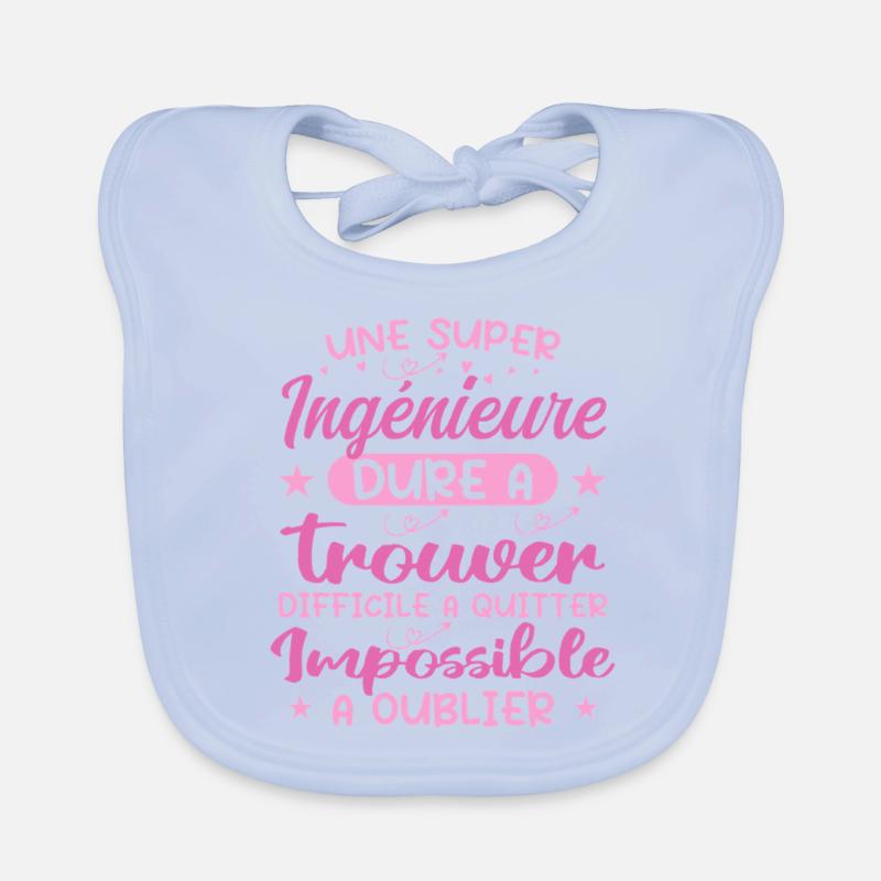 A Super Engineer - Engineer Gift Organic Baby Bibs