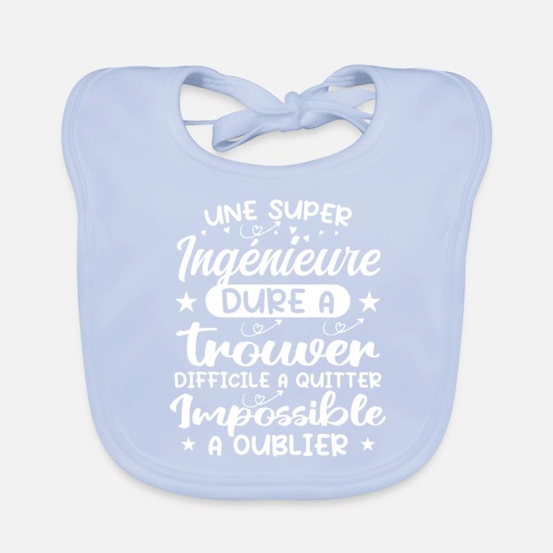 A Super Engineer - Engineer Gift Organic Baby Bibs