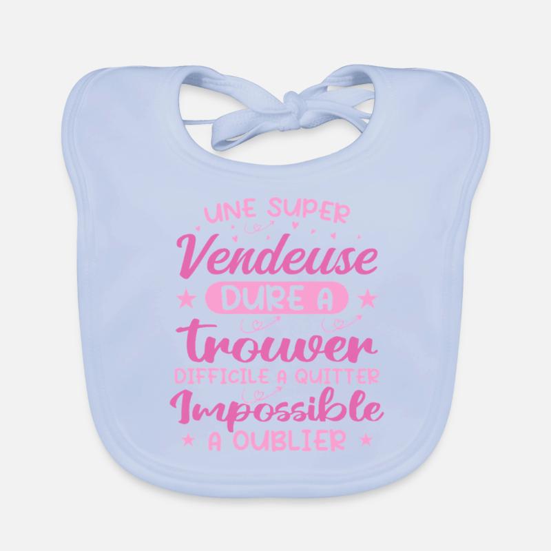 Une Super Vendeuse - Cadeau vendeuse Bavoir bio Bébé