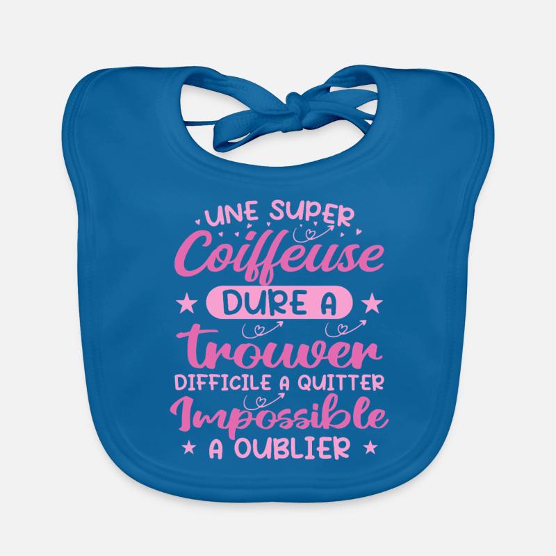Une Super Coiffeuse - Cadeau coiffeuse Bavoir bio Bébé