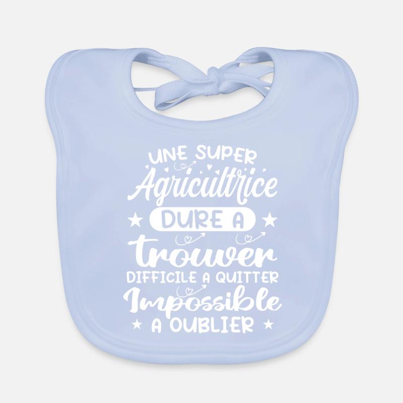 A Super Farmer - Farmer Gift Organic Baby Bibs