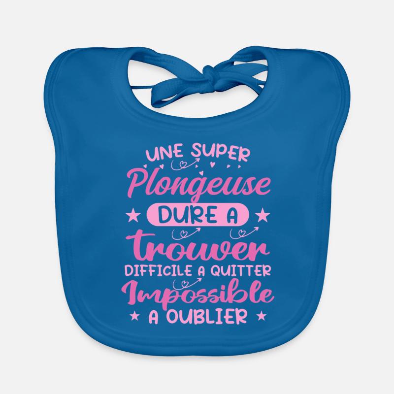 Une Super Plongeuse - Cadeau plongeuse Bavoir bio Bébé