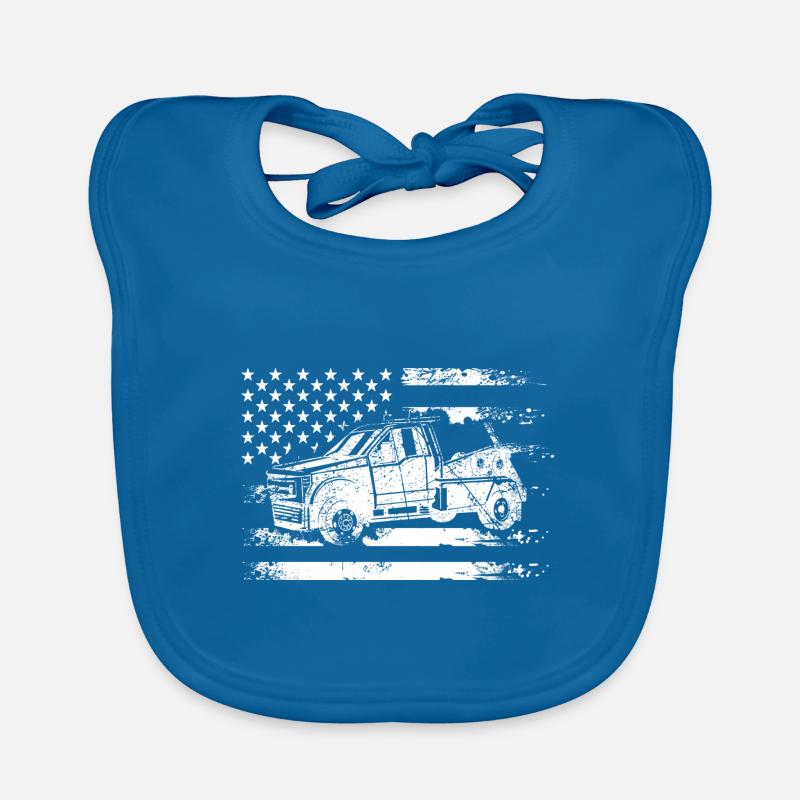Abschleppwagen Abschleppdienst Abschlepper Baby Bio-Lätzchen
