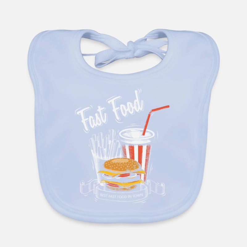 Graphique de restauration rapide Bavoir bio Bébé