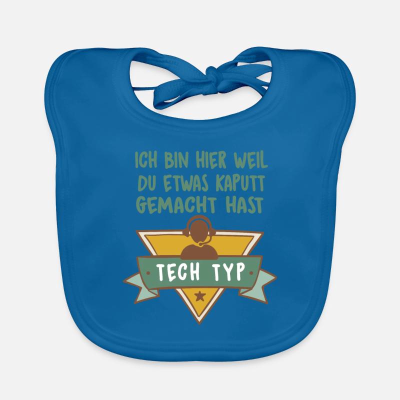 Call Center Arbeiter Mit Headset - It-Support Baby Bio-Lätzchen