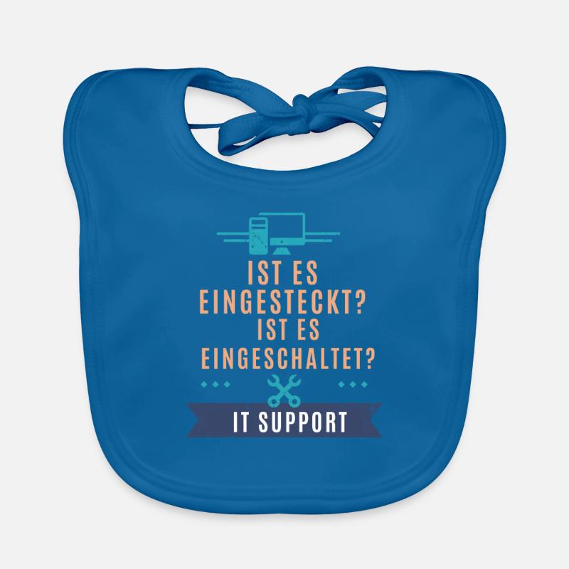 Pc Und Werkzeugsymbol - Tech Support Baby Bio-Lätzchen