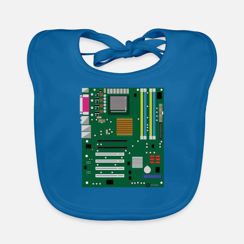 Motherboard - computer science Organic Baby Bibs