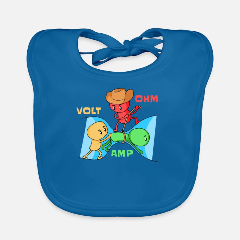 Volt Ohm Amp - Physics Organic Baby Bibs