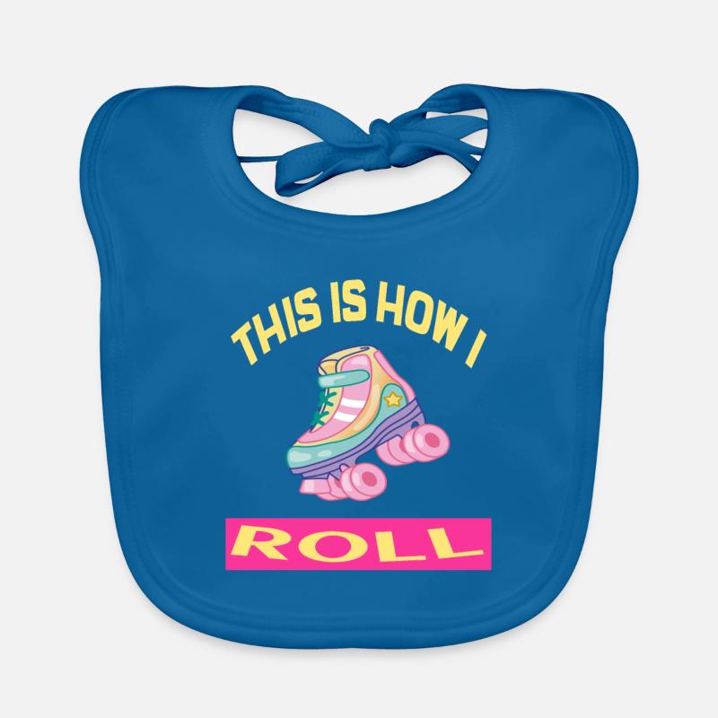 C'est comme ça que je roule Rollerskates Rollerskating Bavoir bio Bébé
