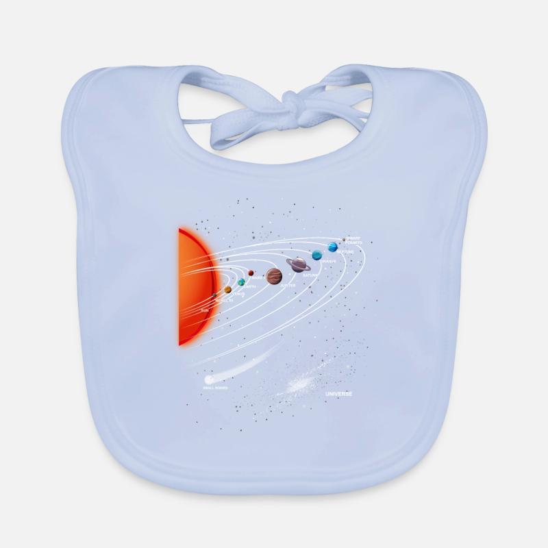 Solar system planets Milky Way astronomy Organic Baby Bibs