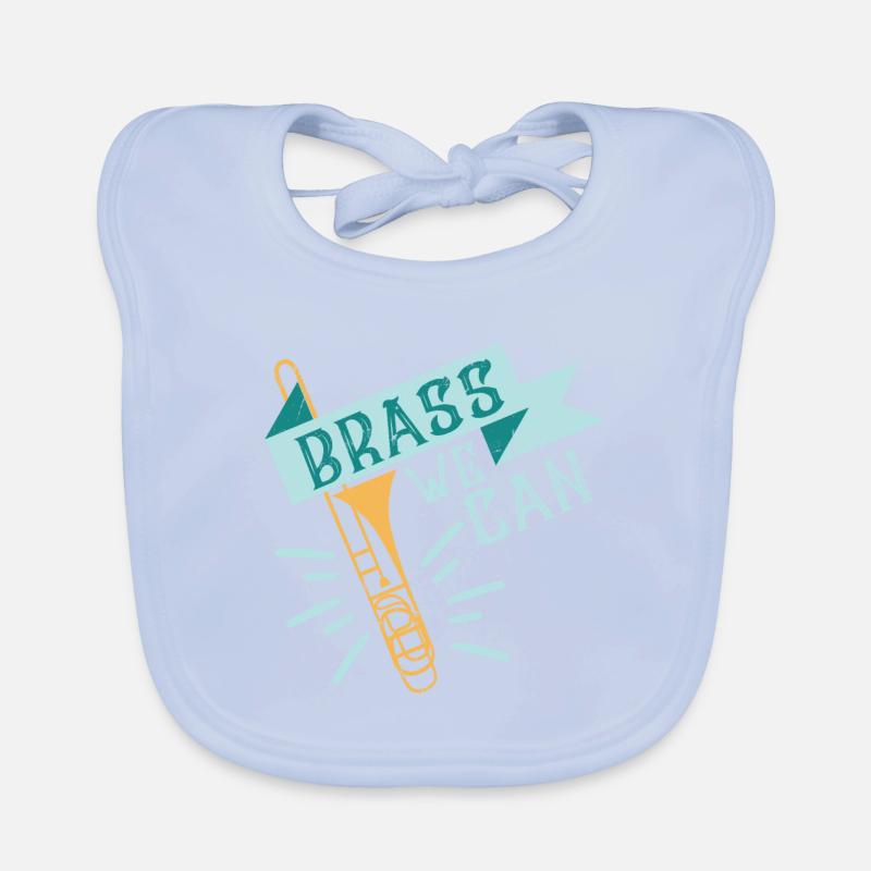 Brass We Can - trombone Bavoir bio Bébé