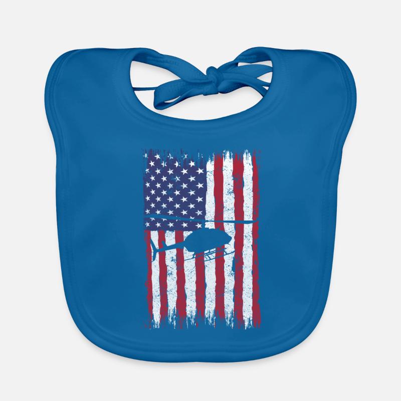 Helicopter Helicopter Pilot Heli Organic Baby Bibs