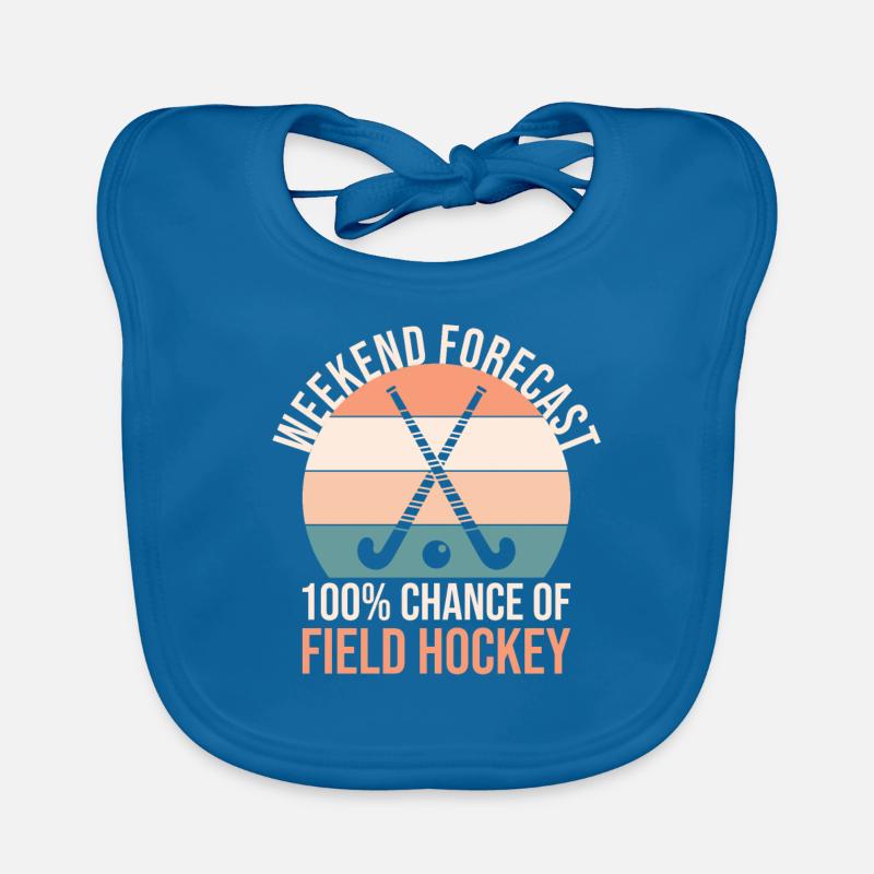 Wochenendvorhersage 100% Feldhockey Baby Bio-Lätzchen