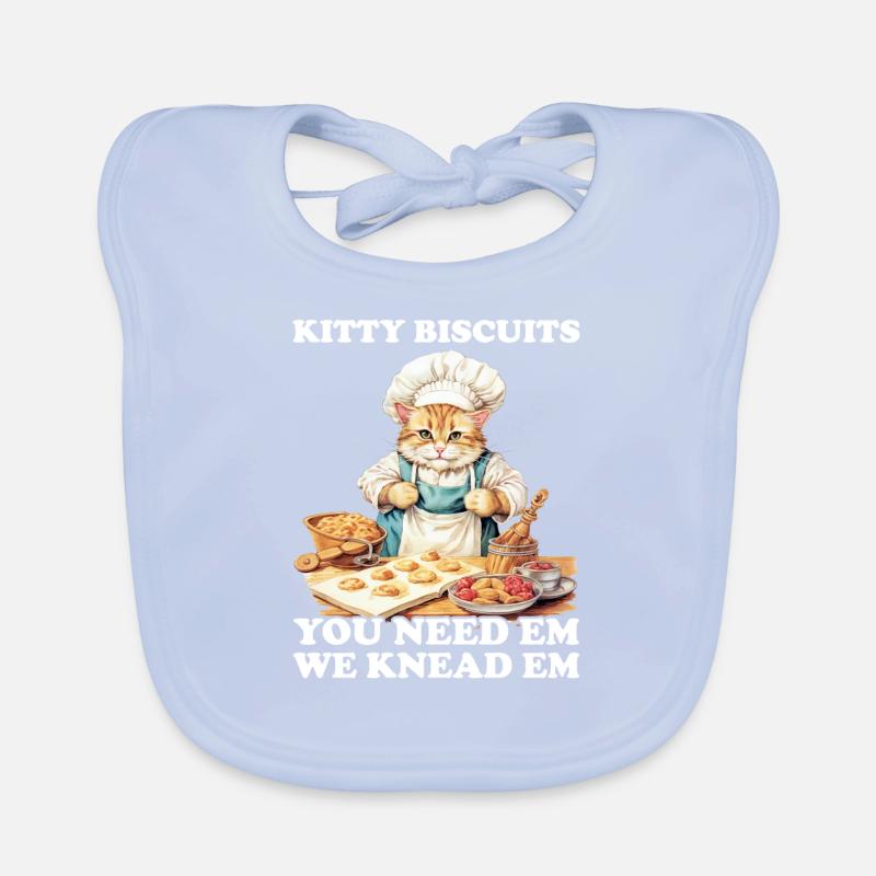 Kitty Biscuits Cat Cat Biscuits Baker Baker Bavoir bio Bébé
