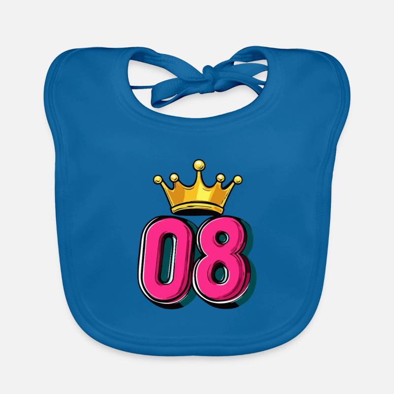 Couronne à 8 chiffres Bavoir bio Bébé