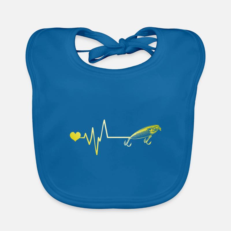 Fish Hook Pulse Organic Baby Bibs