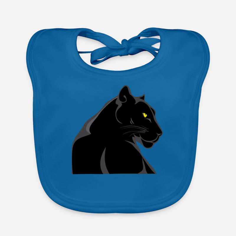 Schwarzer Panther Baby Bio-Lätzchen