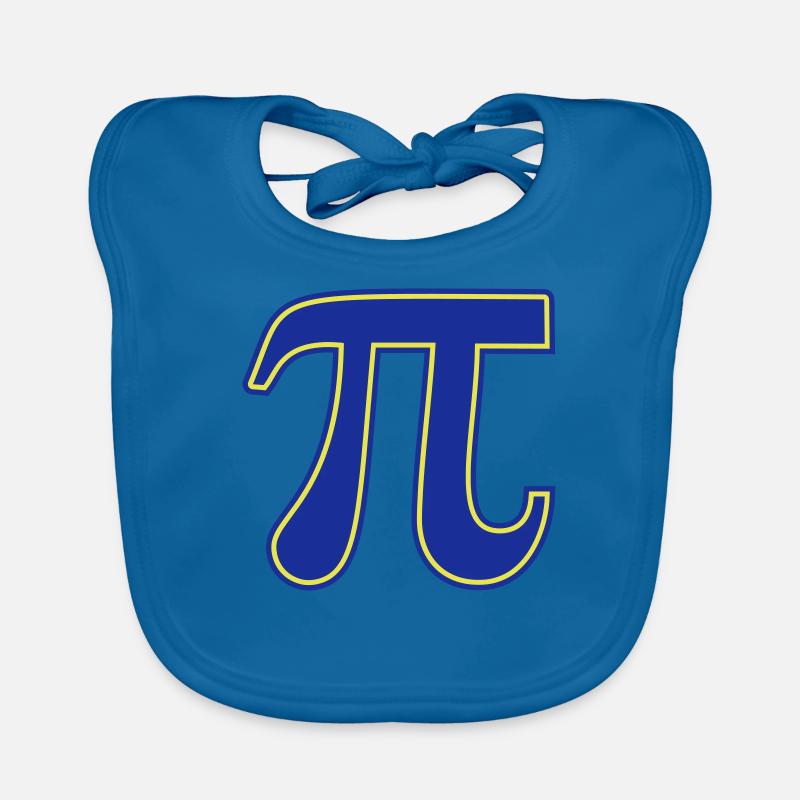 Pi Day PI pi day - Bavoir bio Bébé - bleu paon