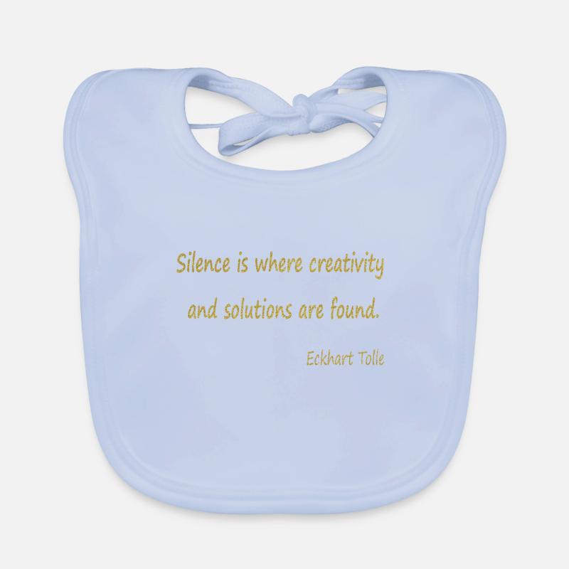 Silence and Creativity Organic Baby Bibs
