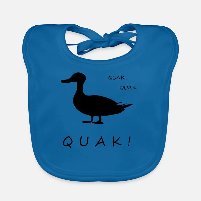 Quack duck funny Organic Baby Bibs