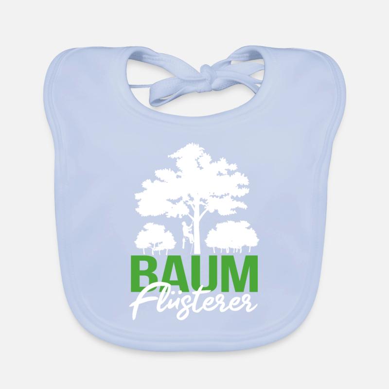 Baum Flüsterer - Lustiges Förster Wald Geschenk Baby Bio-Lätzchen