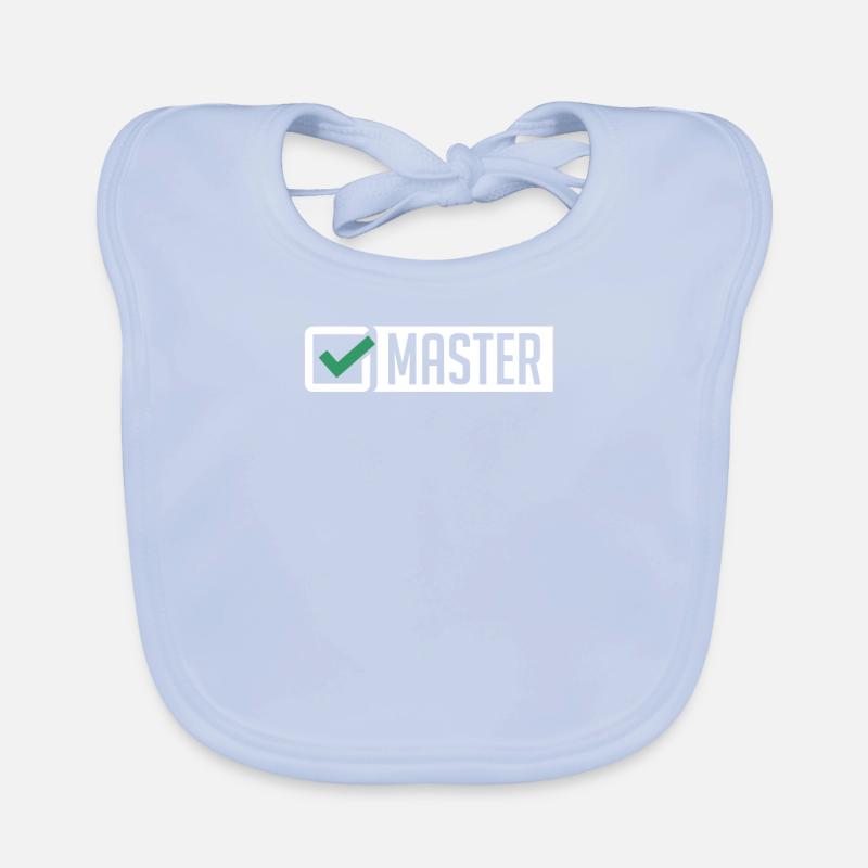 Master Abschluss Promotion Sponsion Uni Geschenk Baby Bio-Lätzchen