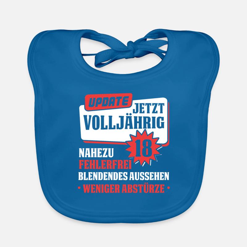 Update Volljährigkeit 18. Geburtstag 18 Geschenk Baby Bio-Lätzchen