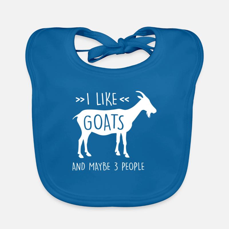 J'aime les chèvres chèvre chèvre bouc chèvre cadeau Bavoir bio Bébé
