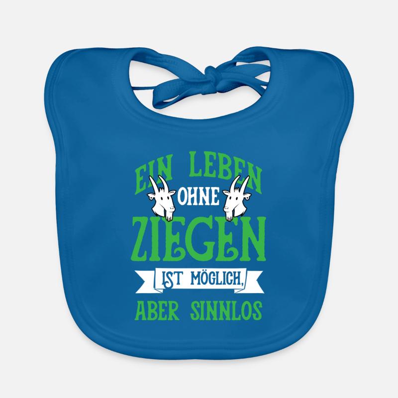 Leben Ohne Ziegen Ziege Ziegenhirte Bock Geschenk Baby Bio-Lätzchen