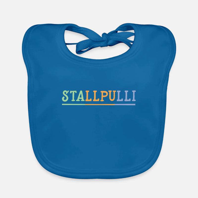Stallpulli Reiter Reiten Pferde Pferd Geschenk Baby Bio-Lätzchen