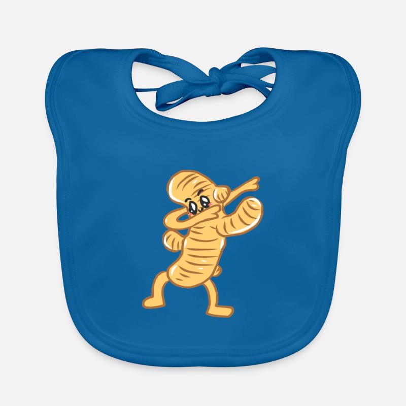 Dancing Steppes Rocking Beaten Dancen Ginger Organic Baby Bibs