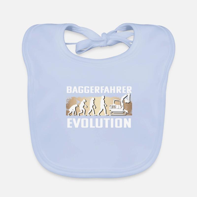 Baggerfahrer Evolution Baby Bio-Lätzchen