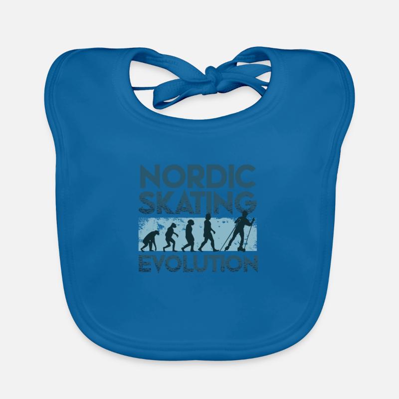 Nordic Skating Evolution Organic Baby Bibs