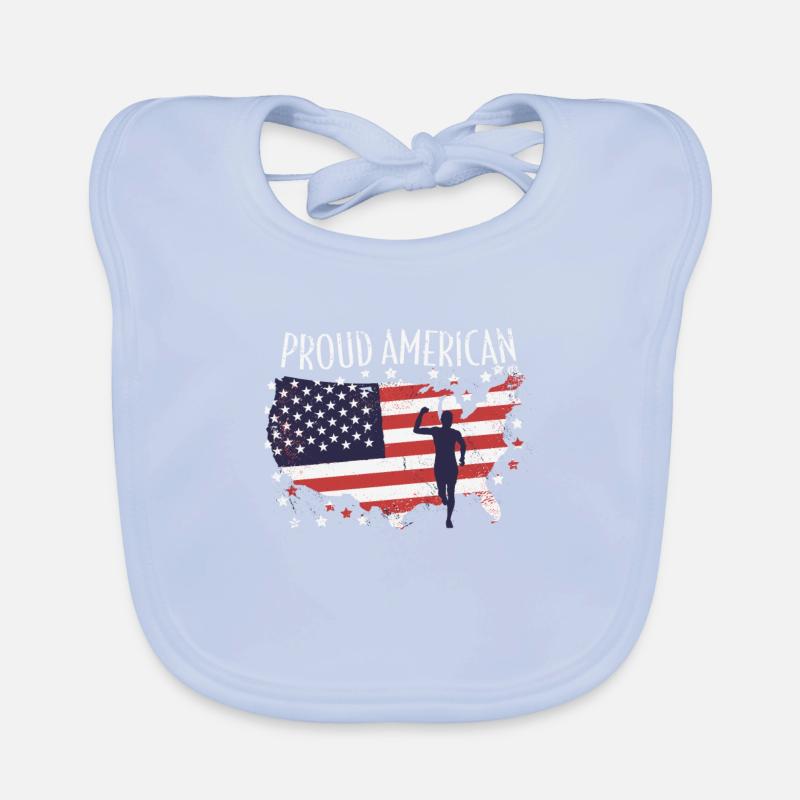 Marathon du drapeau américain, Trail Running Bavoir bio Bébé