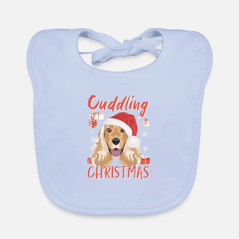 Deutsch Cocker Spaniel Joyeux Noël Bavoir bio Bébé