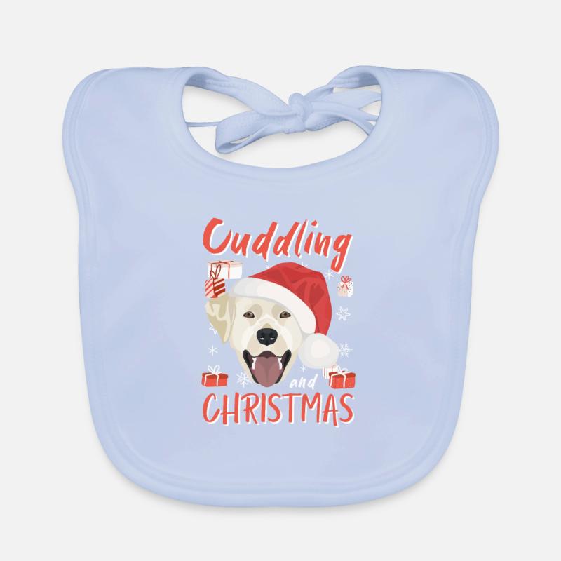 Joyeux Noël Labrador Bavoir bio Bébé