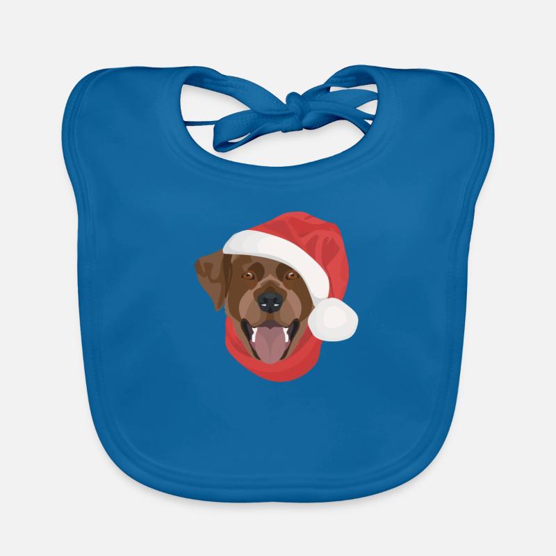 Joyeux Noël Labrador Bavoir bio Bébé