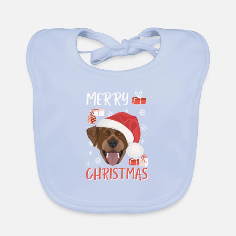 Joyeux Noël Labrador Bavoir bio Bébé