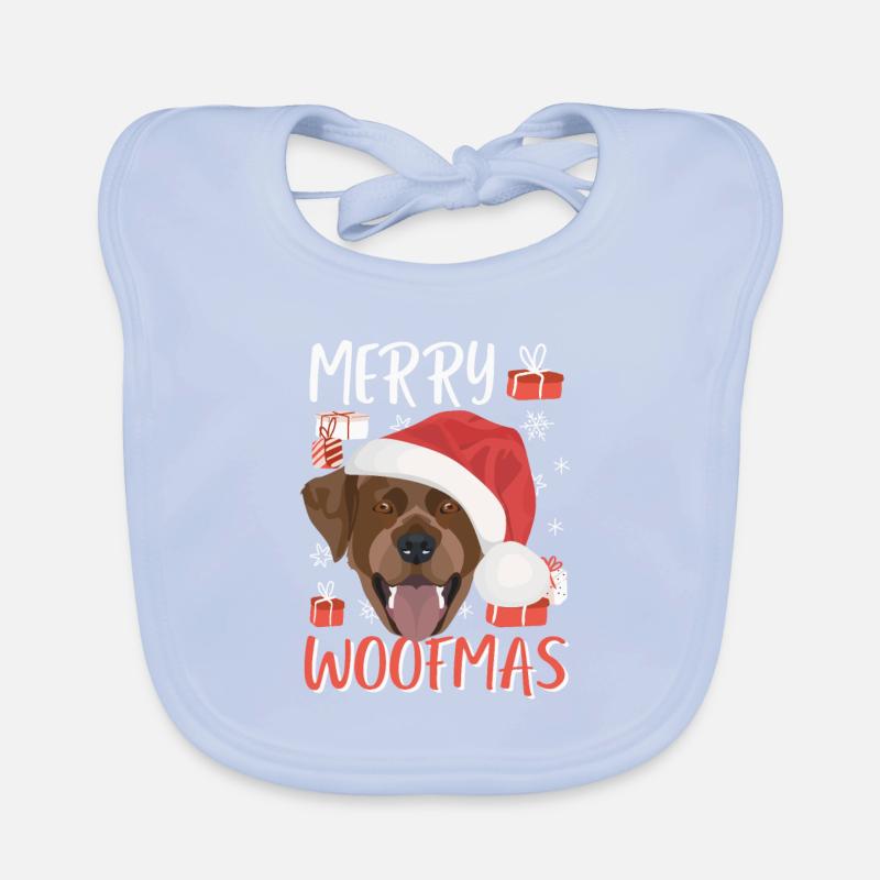 Joyeux Noël Labrador Bavoir bio Bébé
