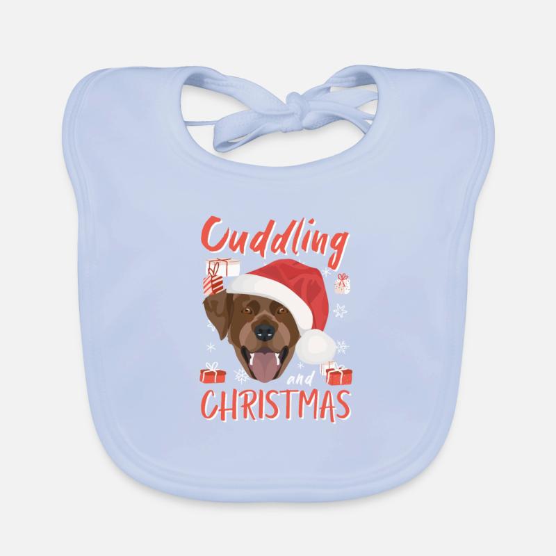 Joyeux Noël Labrador Bavoir bio Bébé