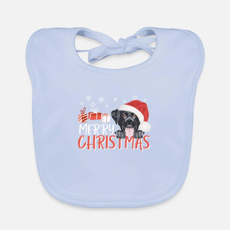 Joyeux Noël Labrador Bavoir bio Bébé