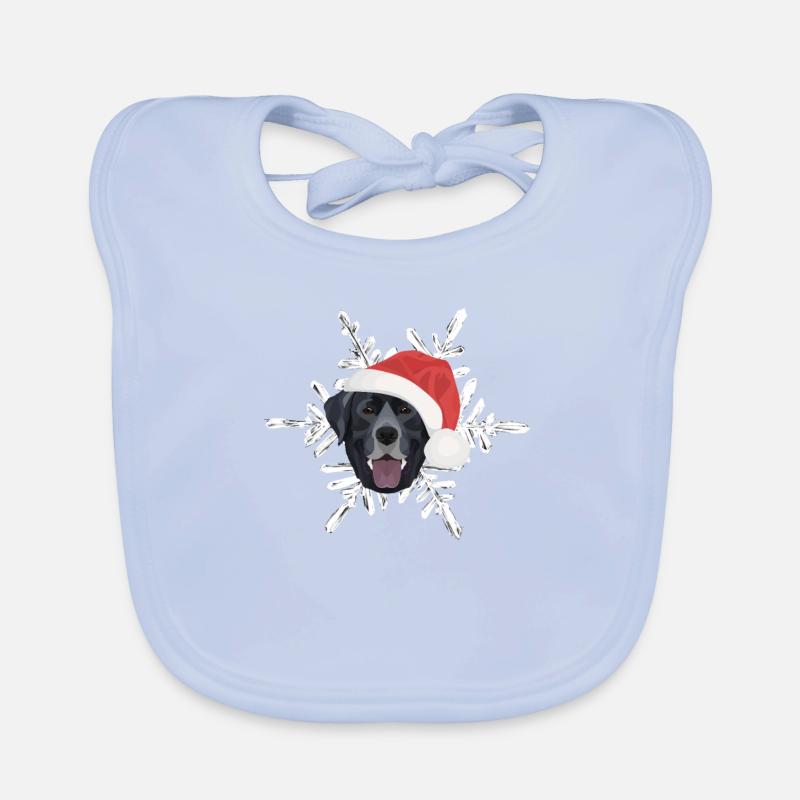 Joyeux Noël Labrador Bavoir bio Bébé