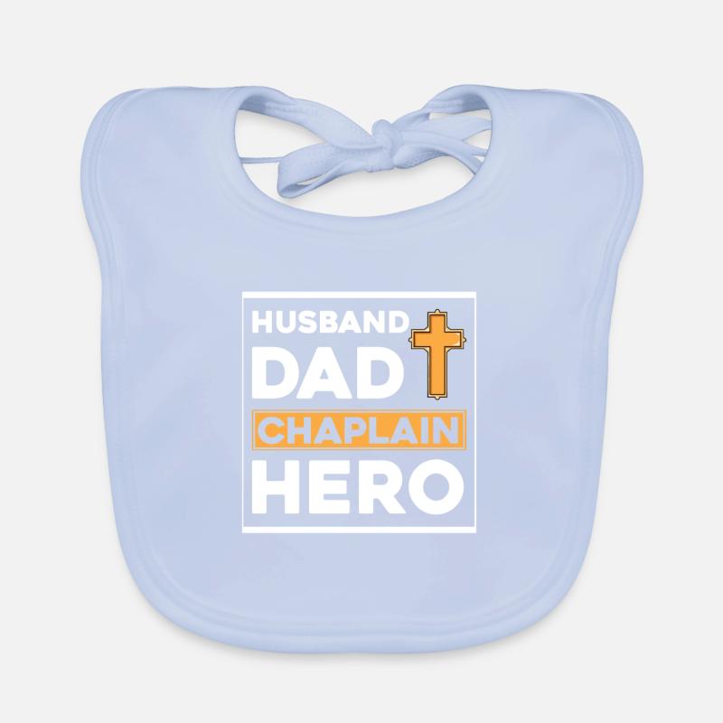 Chaplain Parish Priest Organic Baby Bibs