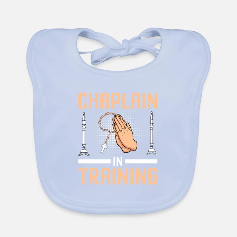 Chaplain Parish Priest Organic Baby Bibs