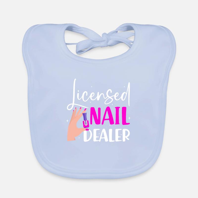 Nail Tech Manucure Technicienne des ongles Bavoir bio Bébé