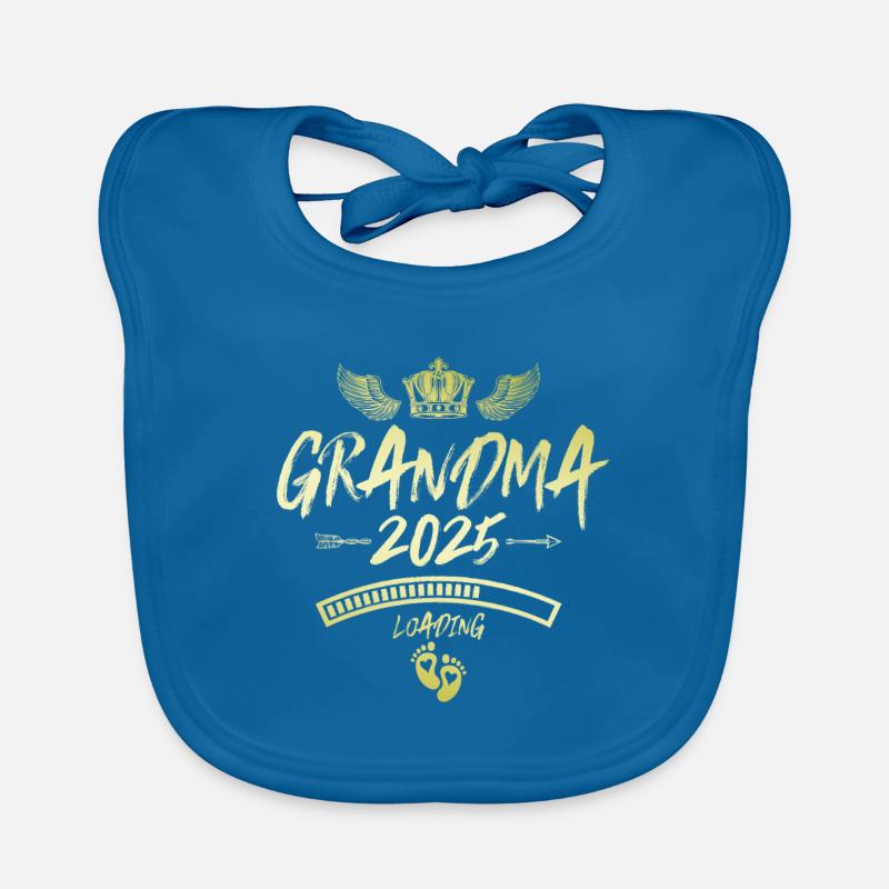 Oma 2025 Loading Grandma Spruch Baby Bio-Lätzchen
