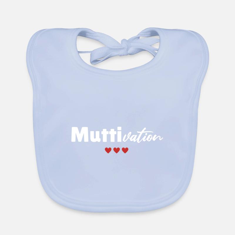 Mama Mutti Mutter Muttertag Motivation Lustig Herz Baby Bio-Lätzchen