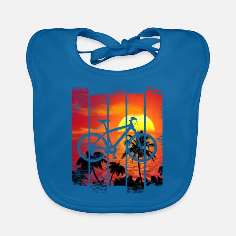 Mountain biker Evolution - premium shirt Organic Baby Bibs