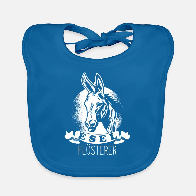 Esel Flüsterer Maultier Muli Donkey Geschenk Baby Bio-Lätzchen